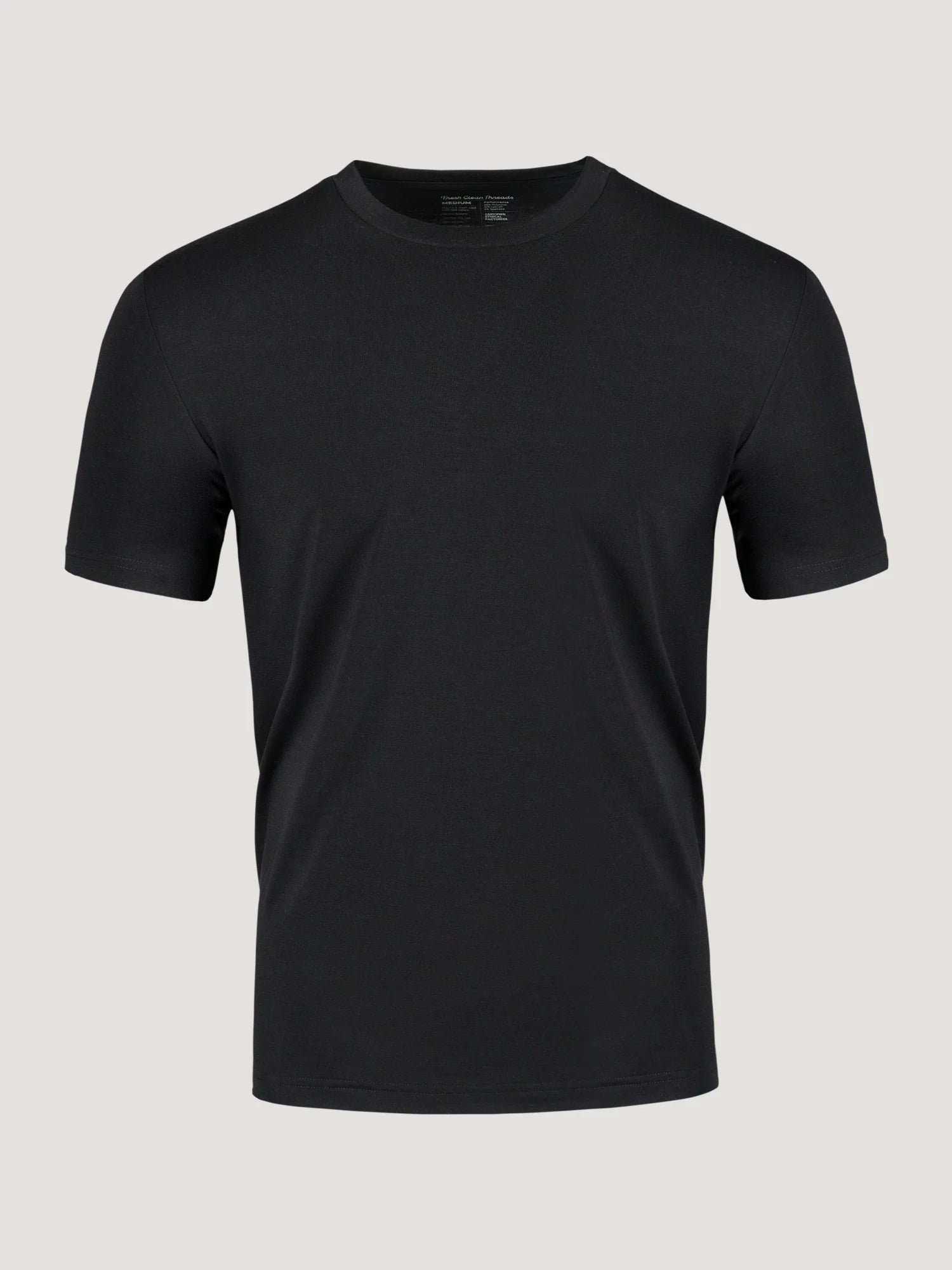 T-Shirt Plus Black Performance Cool Crew - Moisture Wicking and Cooling Technology