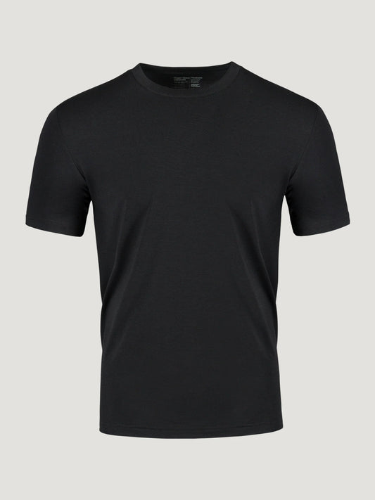 T-Shirt Plus Black Performance Cool Crew - Moisture Wicking and Cooling Technology
