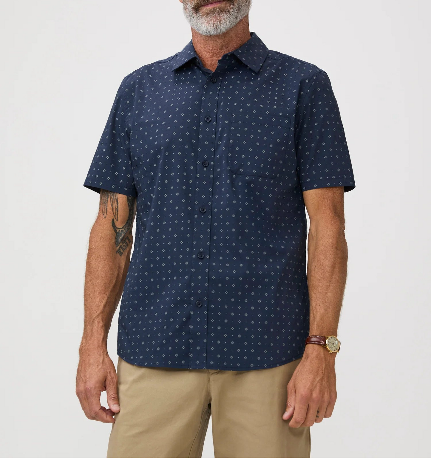 T-Shirt Plus All Day Short Sleeve Print Shirts 3-Pack – Black, Navy & White