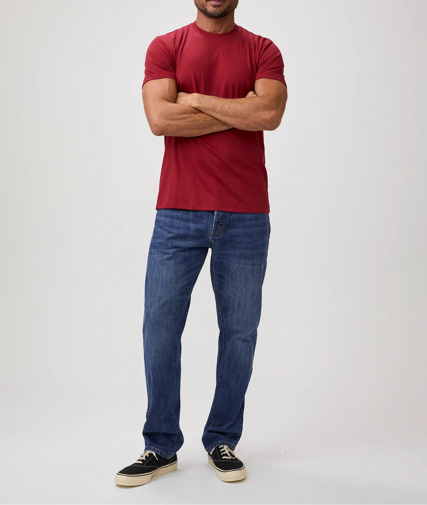 T-Shirt Plus Chili Crew Neck – Premium Red Cotton Crew Tee for Tall Men