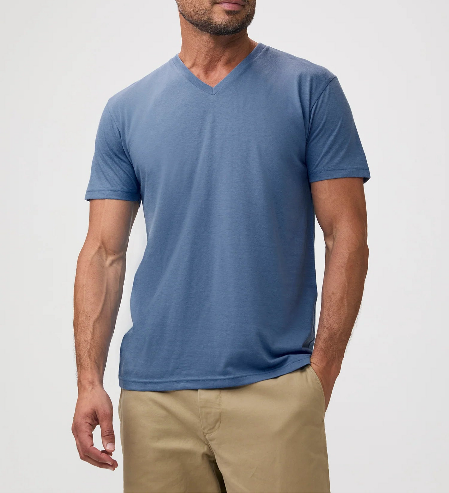 T-Shirt Plus Summer Essentials V-Neck 6-Pack – Soft Breathable Men's Tees