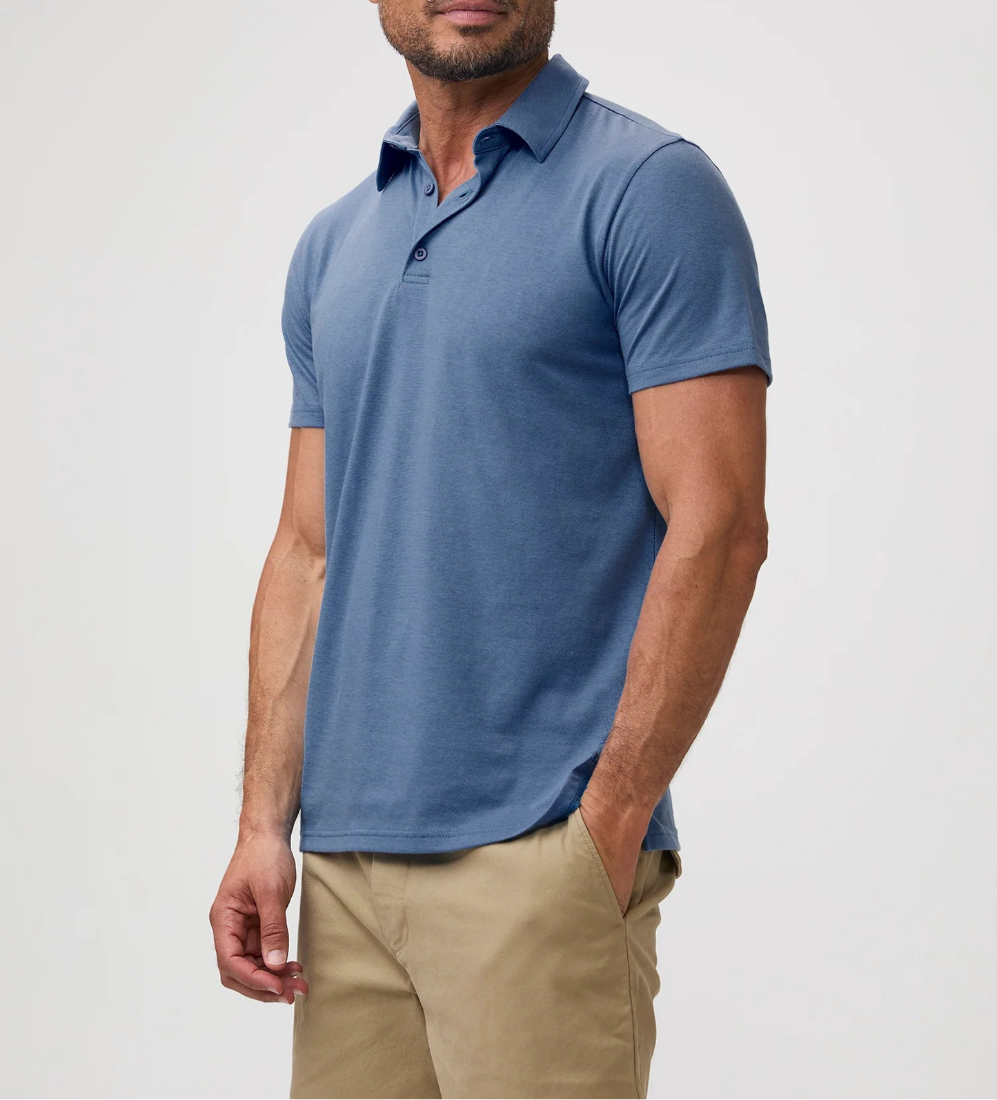 T-Shirt Plus Monsoon  Polo – Model Front View