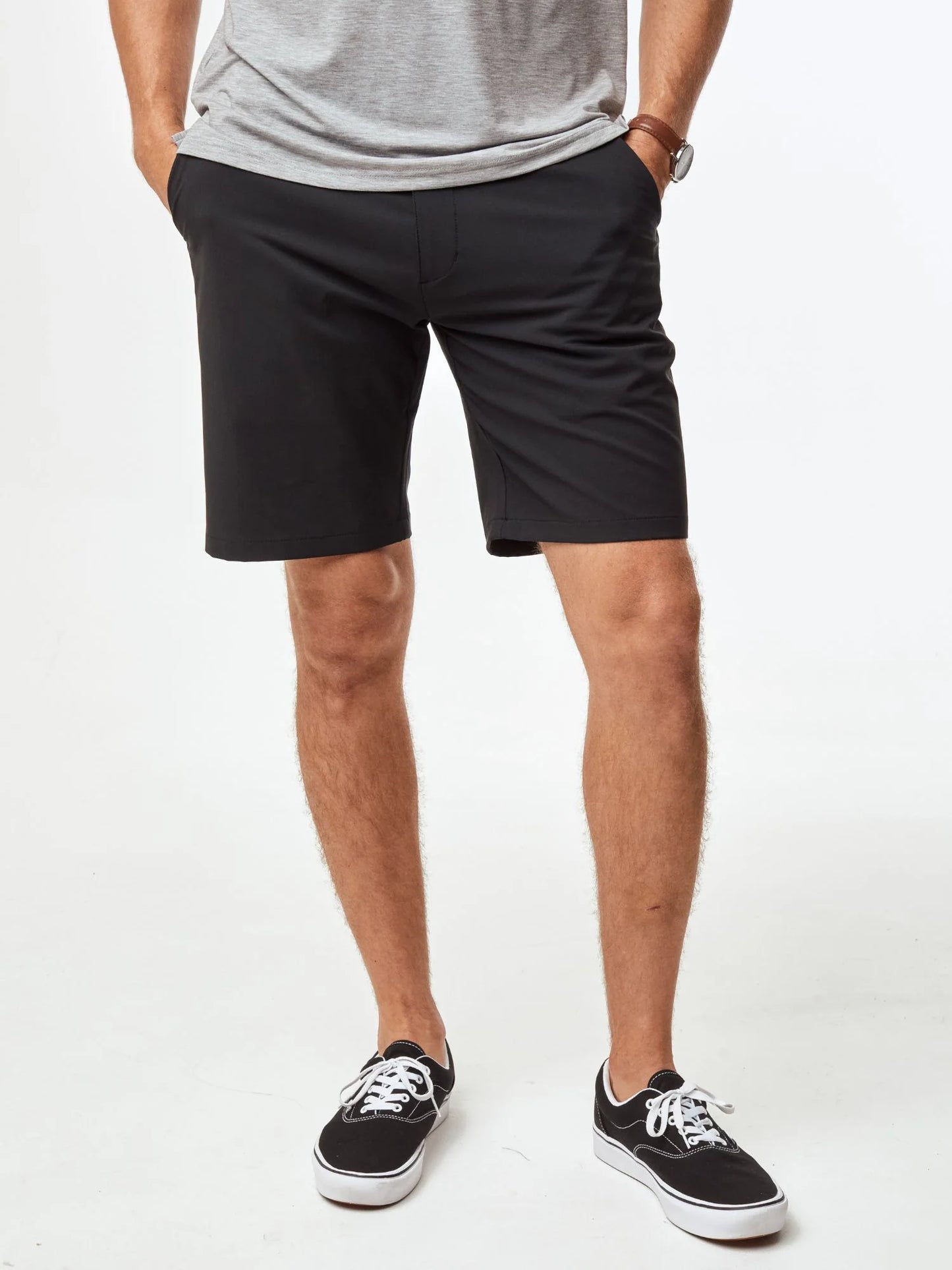 T-Shirt Plus Everyday Shorts Best Sellers 3-Pack: Black, Navy, Khaki