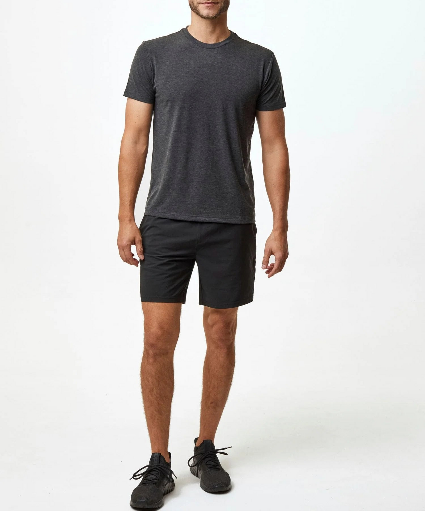 T-Shirt Plus Basics Workout Pack: 2 Performance Crews & 1 Stretch Short