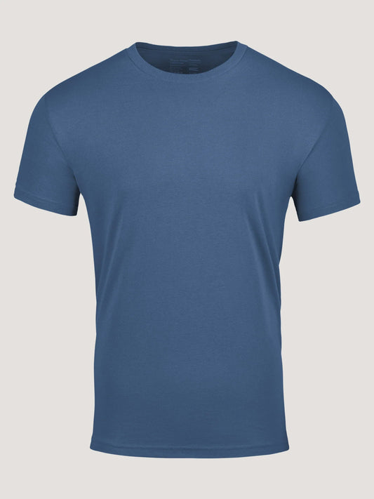 T-Shirt Plus Monsoon Crew Neck men's blue cotton t-shirt