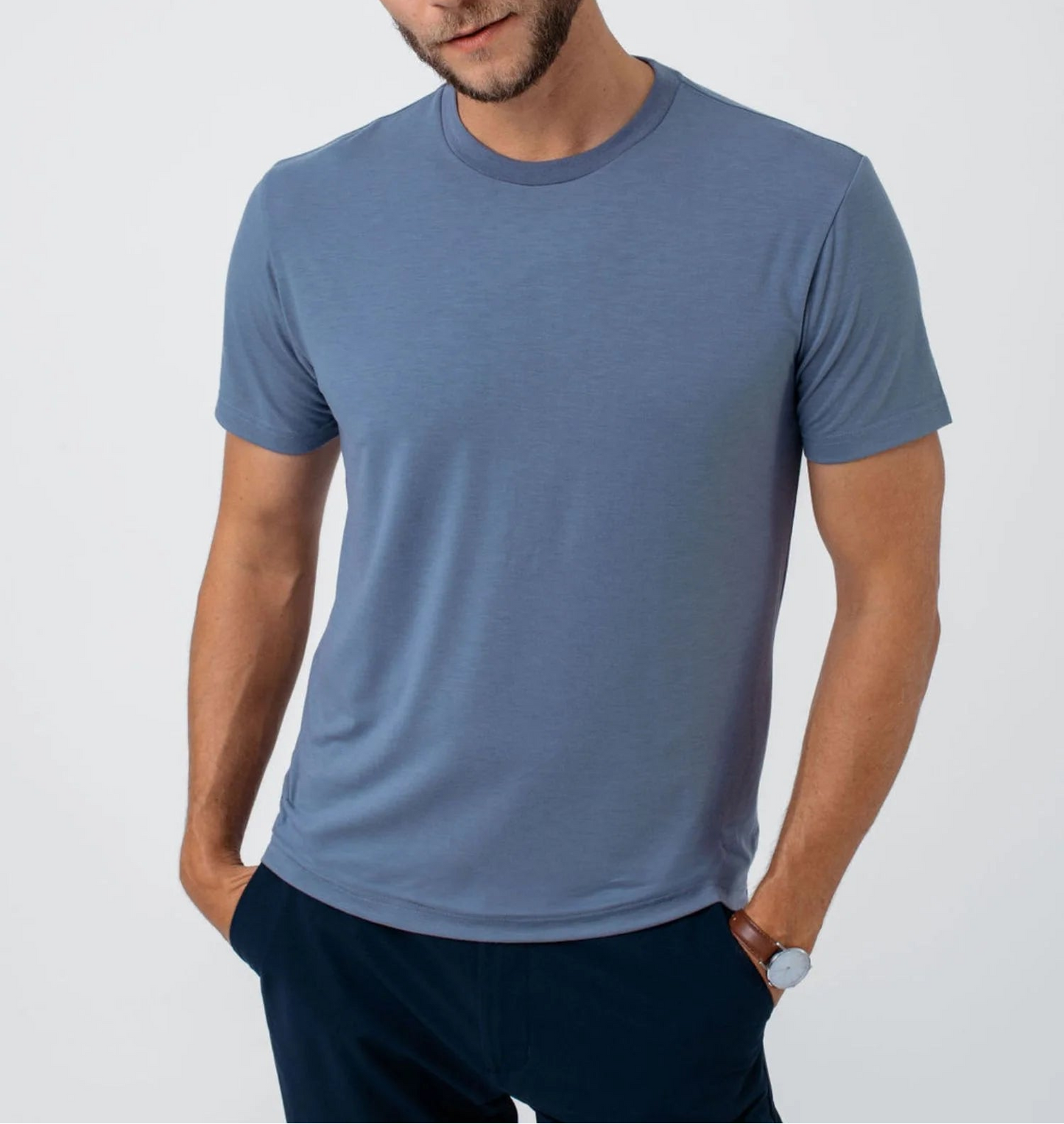 T-Shirt Plus Wedgewood Performance Cool Crew: Stay Cool & Dry