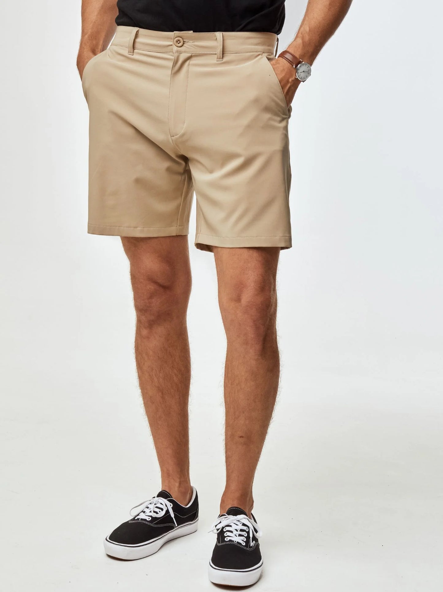 T-Shirt Plus Everyday Shorts Best Sellers 3-Pack: Black, Navy, Khaki