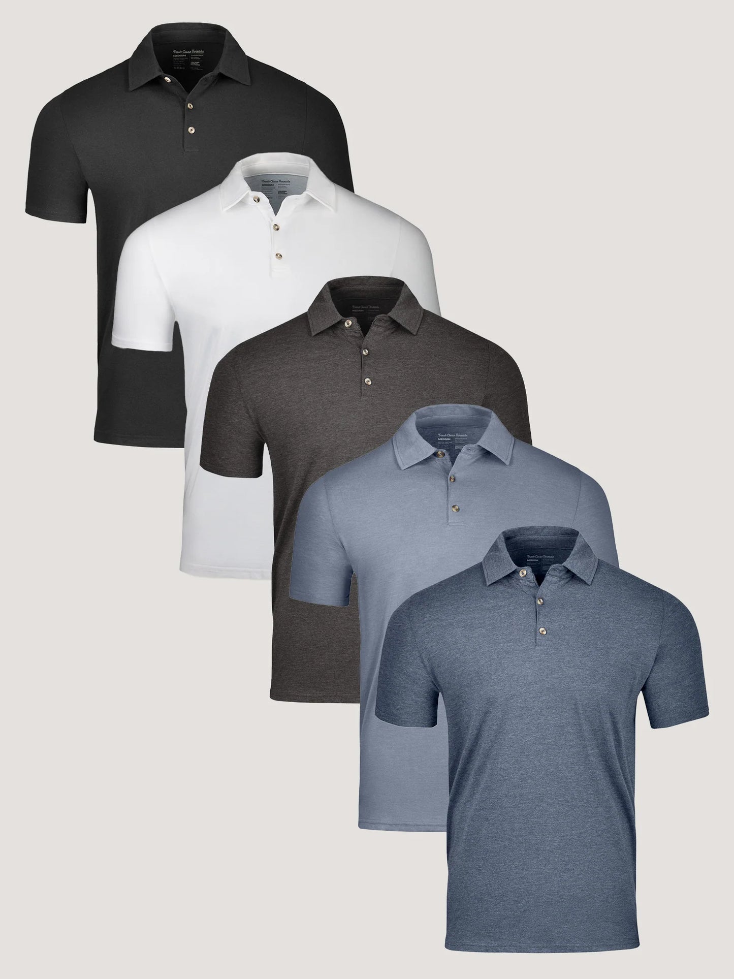 T-Shirt Plus Best Sellers Polo 5-Pack – Assorted Color Polos